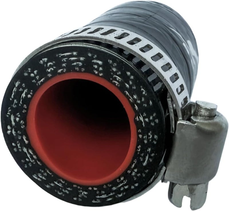 bekelan 7/8 Inch (16mm) ID Black High Temperature 4-ply Reinforced Silicone Hose Cap With Clamp,For Turbo Bypass Valve/Vacuum/Throttle Body Water Port/Heater Core/Fix Leak - Image 2